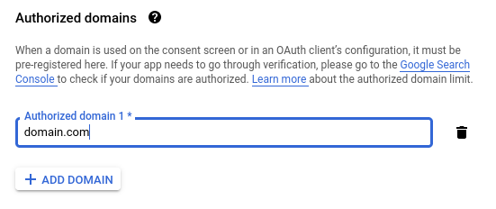 Google OAuth Consent Screen